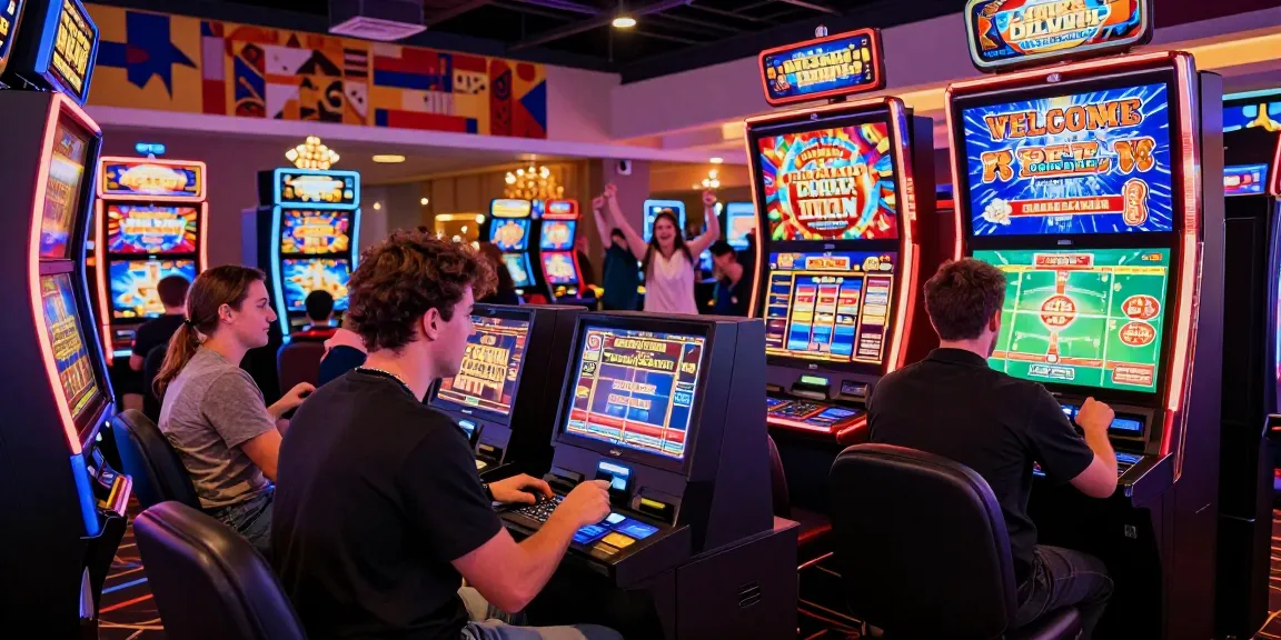 Players engaging at a deposit with credit card casino, showcasing vibrant gaming atmosphere and modern payment methods.