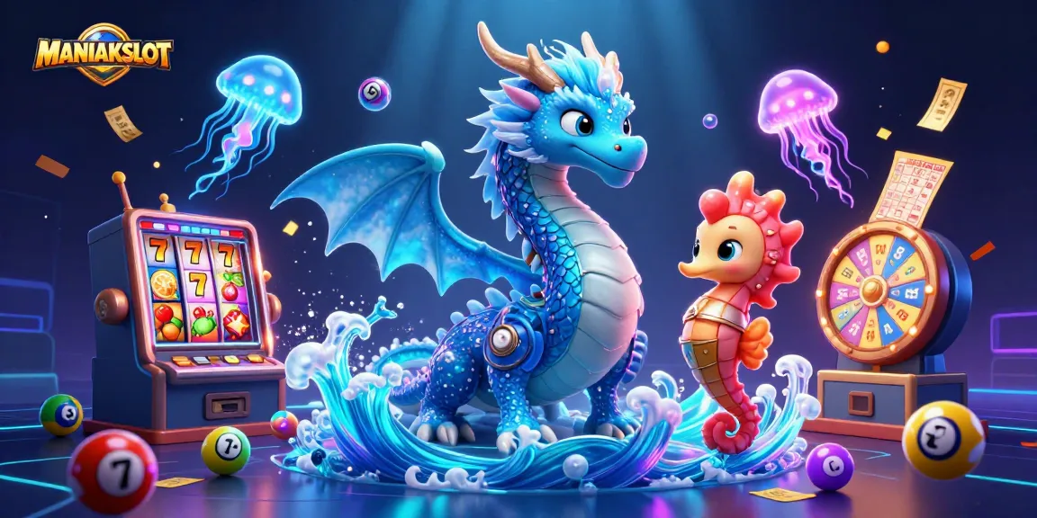Win exciting prizes at MANIAKSLOT with vibrant slot reels and fun game elements.