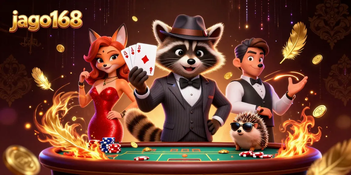 Engage in thrilling gameplay at jago168 with charming characters and vivid casino elements.
