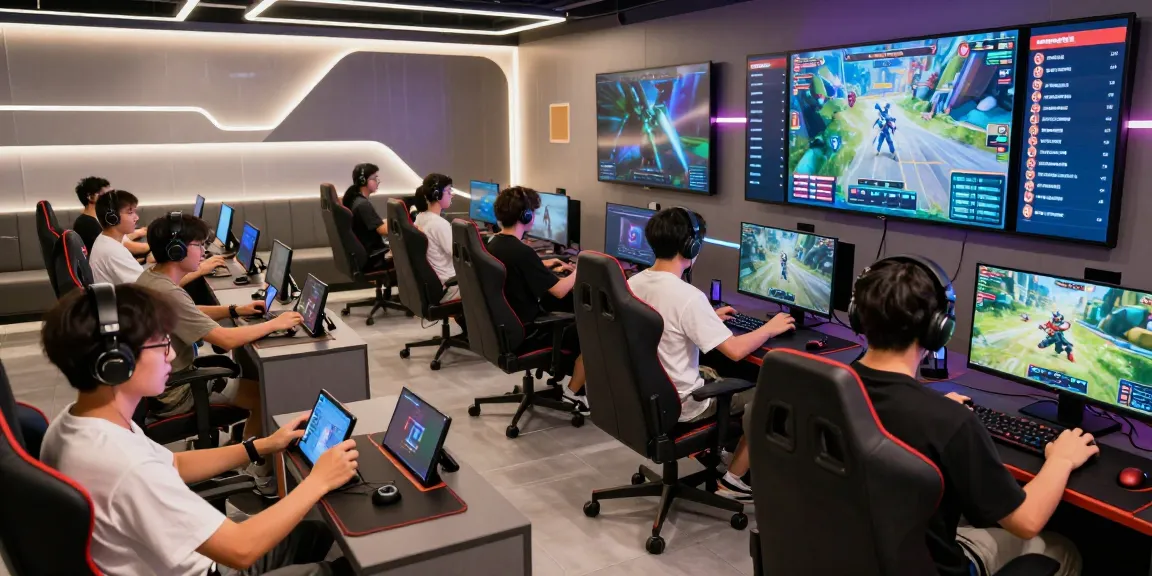 Exciting scene featuring diverse players enjoying games at nhà cái Bo88, highlighting energetic online gaming atmosphere.