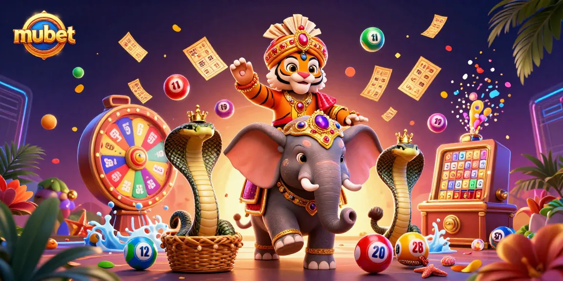 Experience the excitement of mubet with vibrant lottery elements and a magical casino atmosphere.