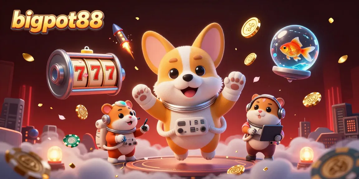 Experience thrilling gaming at bigpot88 with dynamic characters in a vibrant casino setting.