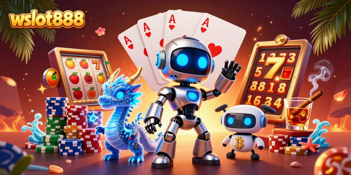 Bermain slot di wslot888 dengan grafik 3D yang menakjubkan dan elemen menarik dalam kasino online.