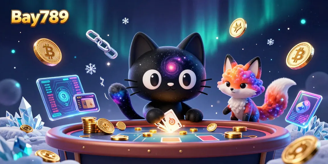 Experience thrilling games at Bay789 with a cosmic casino scene featuring interactive elements.