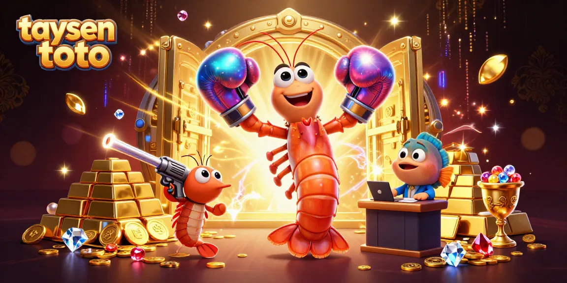 Gambarkan taysen toto dengan karakter udang mantis dan elemen kasino yang memukau.