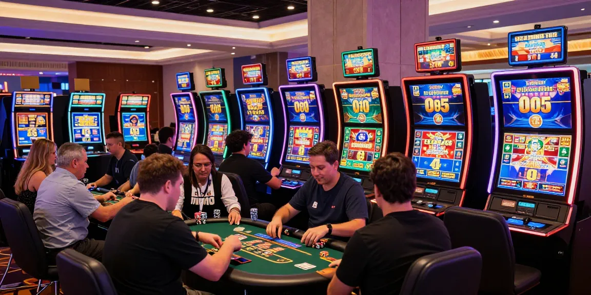 Engaged players enjoying games at vibrant casinos that accept credit cards.