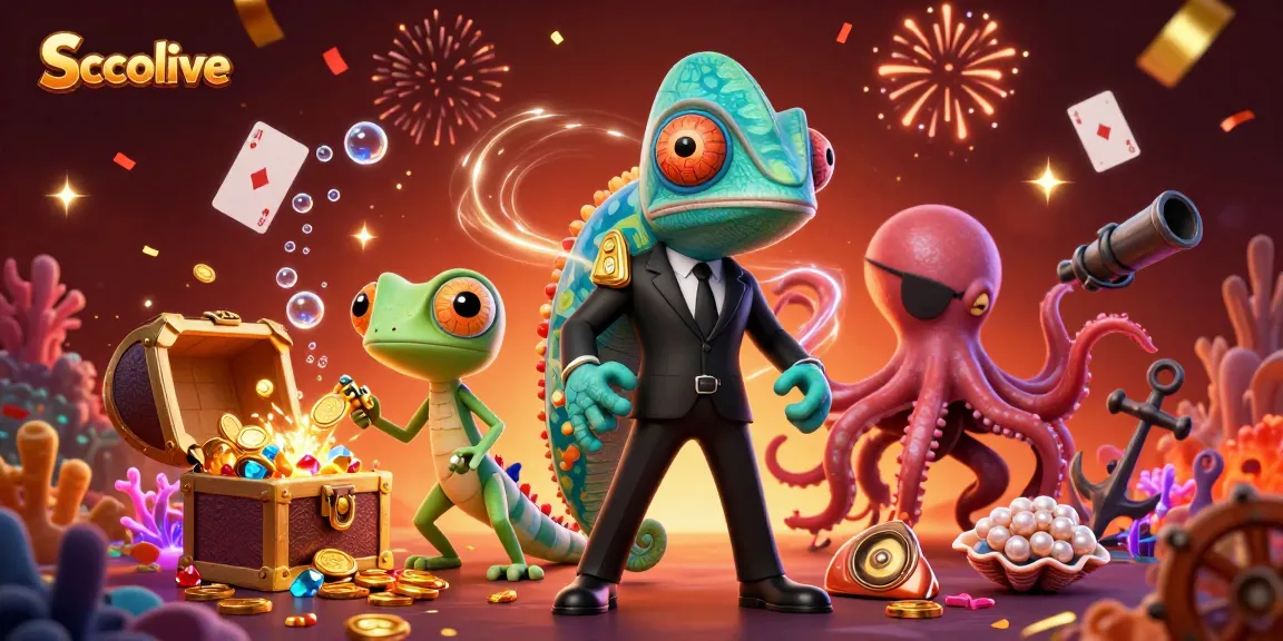 Experience Socolive's vibrant gambling universe with dynamic gaming elements in a captivating 3D scene.