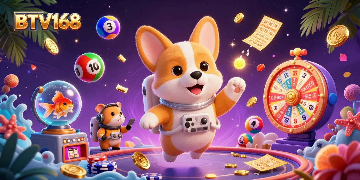 BTV168 offers immersive gaming experiences with unique characters in a vibrant space casino.