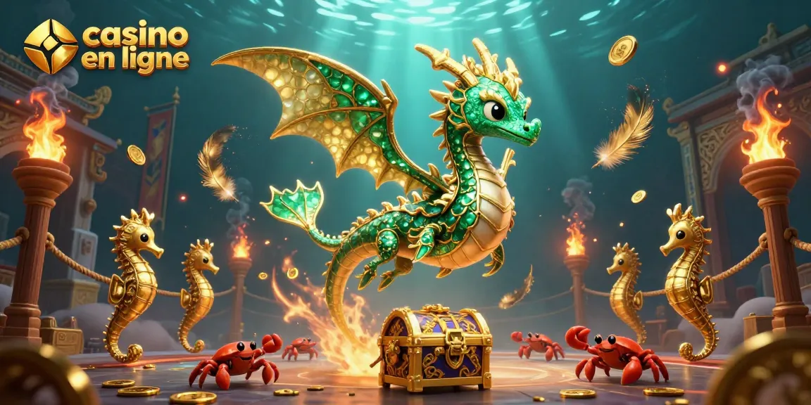 Jouez à des jeux captivants de casino en ligne dans une scène sous-marine dynamique.