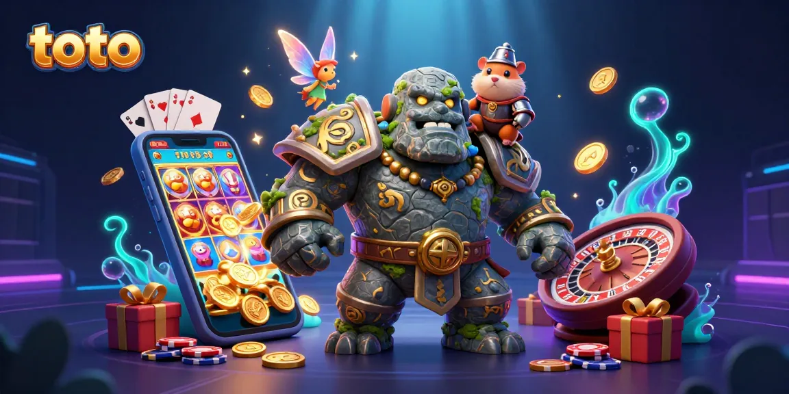 Gambarlah toto saat menjelajahi slot game interaktif dengan golem dan ksatria hamster yang berani