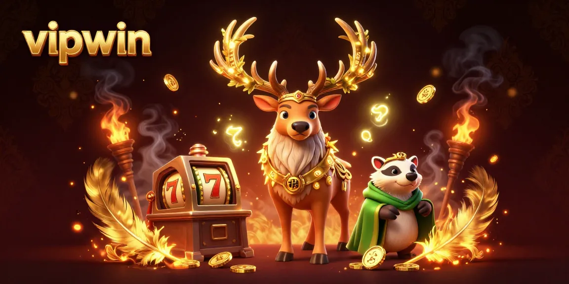 Experience winning moments at vipwin with enchanting characters and vibrant casino elements.