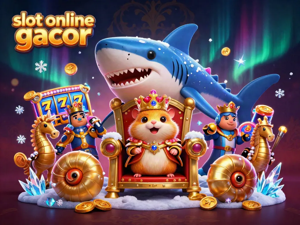Experience thrilling excitement with the hamster king amidst colorful slot online gacor reels.