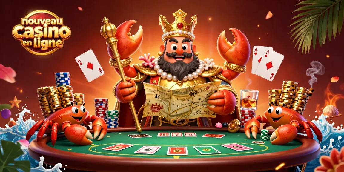 Plongez dans l'univers du nouveau casino en ligne et découvrez un empire de jeux avec des crabes dorés.