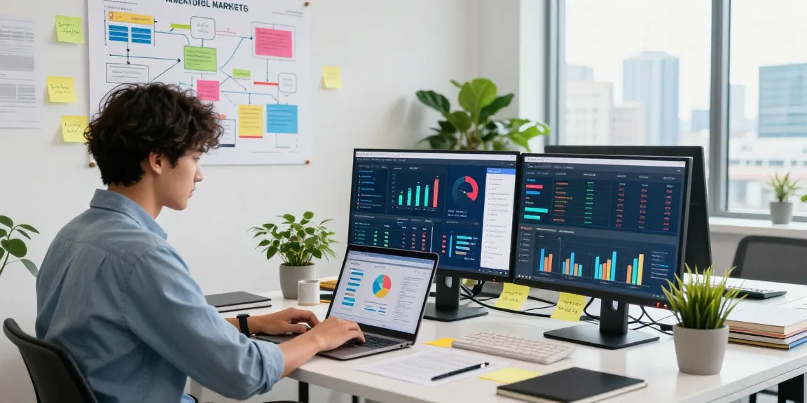 Dynamic marketing workspace with kecak4d strategies on display, showcasing data analysis and creativity.