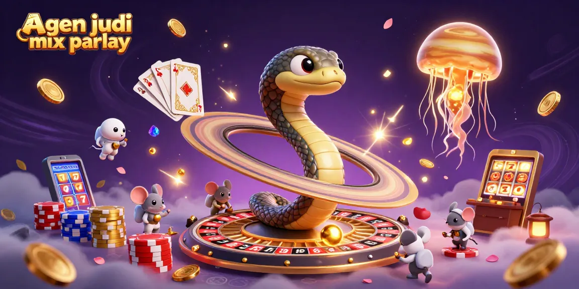 Experience the excitement of agen judi mix parlay with cosmic betting elements and vibrant casino themes.