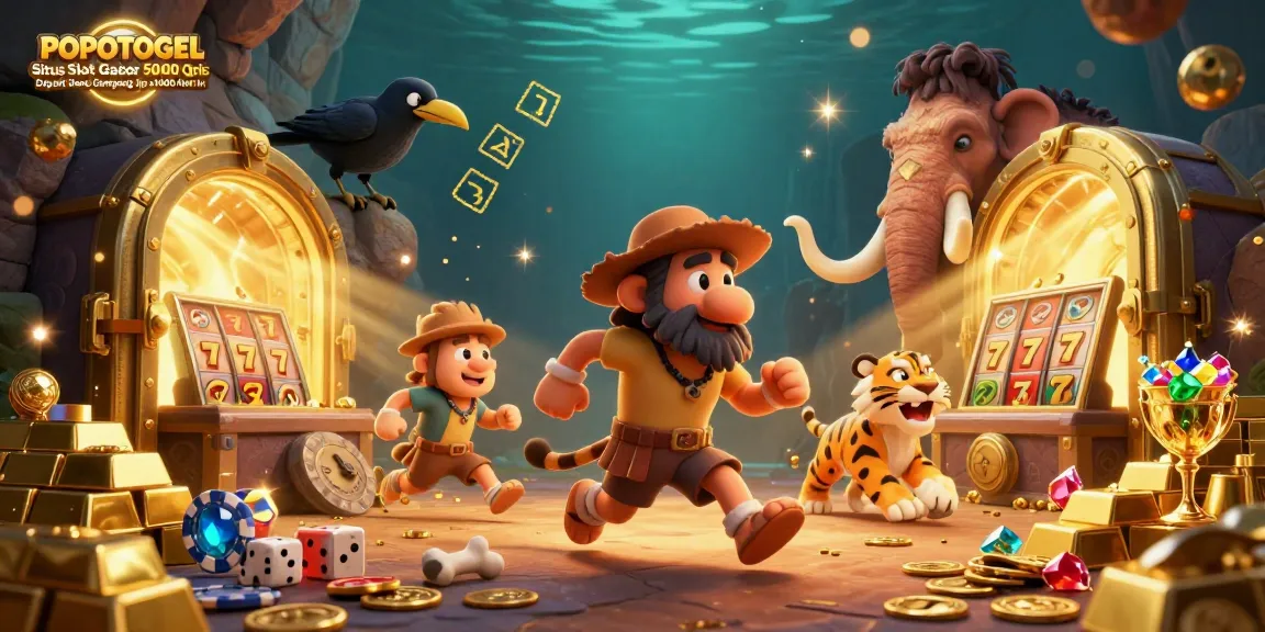 Engage with vibrant gameplay at POPOTOGEL Situs Slot Gacor 5000 Qris Deposit Dana Gampang Jp x1000 Hari In featuring dynamic characters and casino elements.