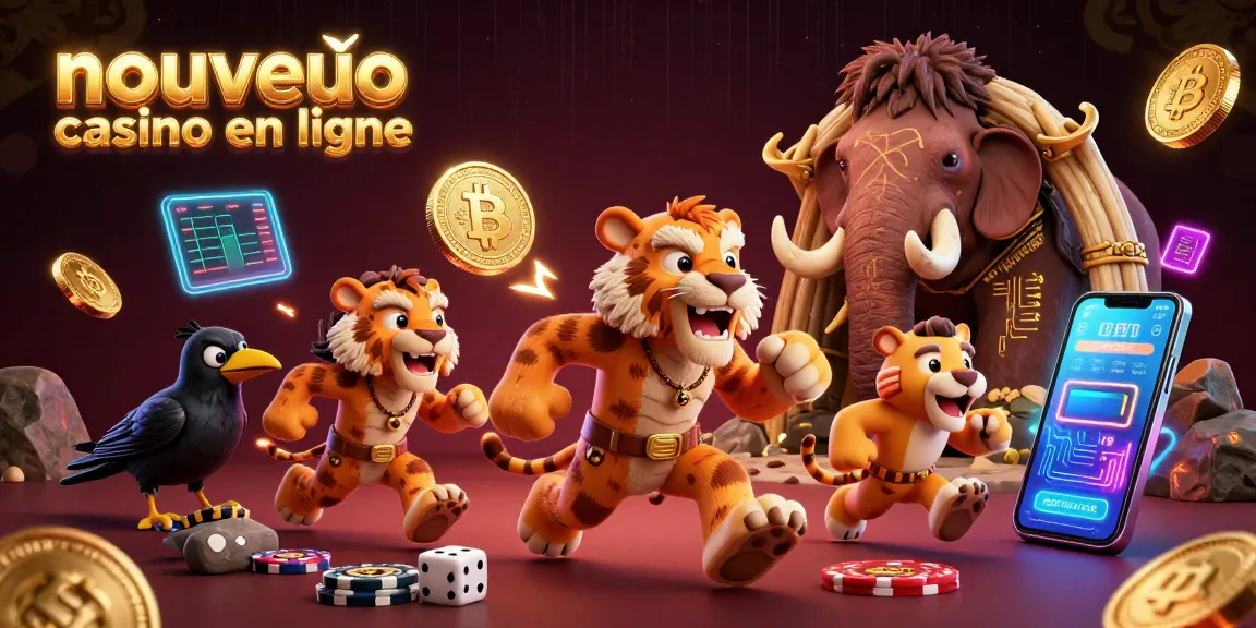 Découvrez les fonctionnalités du nouveau casino en ligne avec une illustration captivante animée.