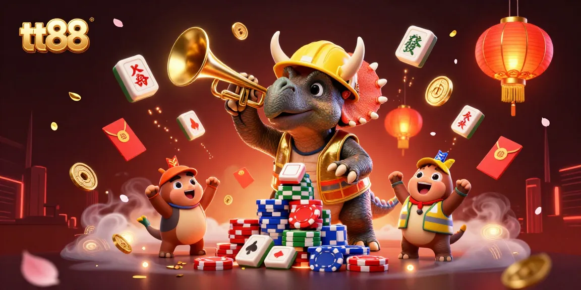 Players enjoy the excitement of tt88 with virtual poker, celebrating wins amidst festive decorations.