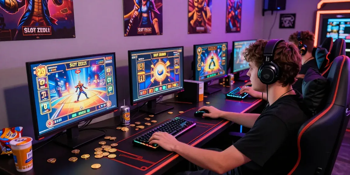 Player engaging with Slot Zeus in a high-energy online gaming setup.