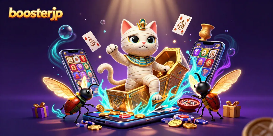 Boosterjp menghadirkan permainan slot menarik dengan mumi kucing dan scarab, siap menang besar!