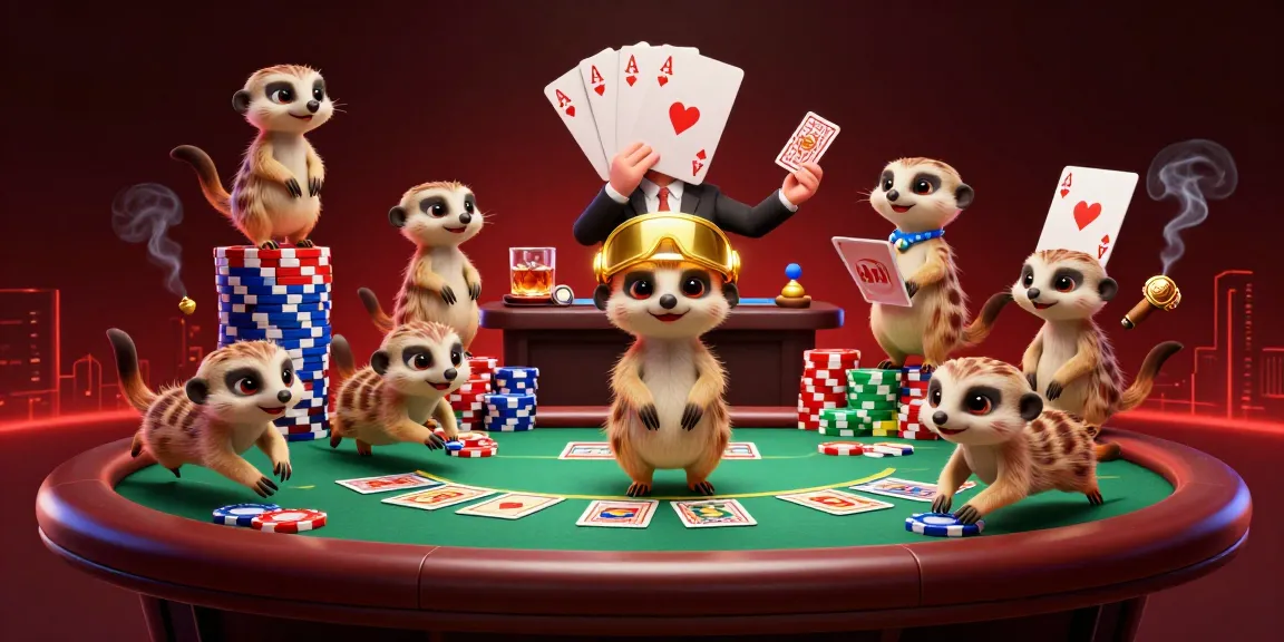 Control your fortune at Sv368's vibrant casino, where meerkats shuffle chips and deal cards.