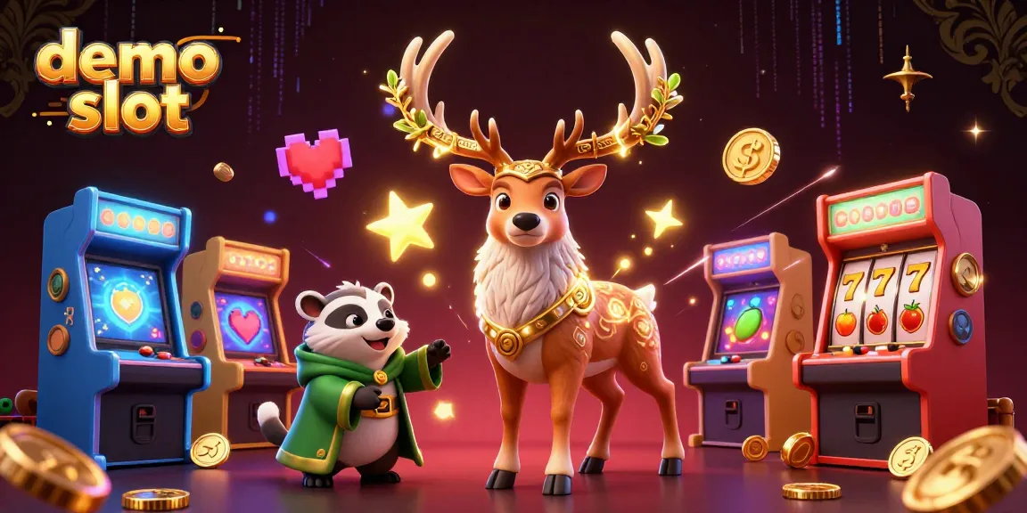 Experience the excitement of demo slot gaming with vibrant characters and interactive arcade elements.