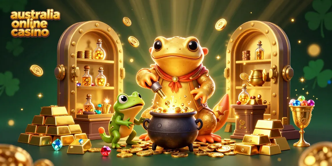 Experience the magic of Australia online casino with our 3D illustration of an alchemist’s gold transmutation.