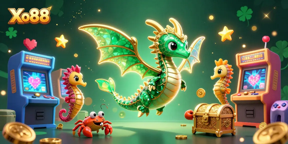 Xo88 brings excitement to online gambling with a vibrant 3D casino illustration featuring engaging characters and elements.