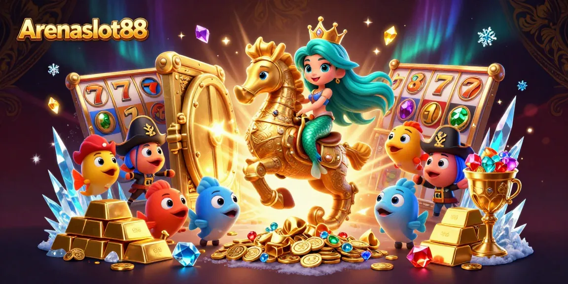 Menangkan jackpot di Arenaslot88 dengan ilustrasi kasino yang memukau dan karakter unik.