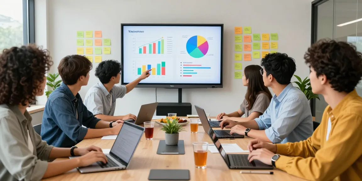 Marketing team discussing รับทำ seeding strategies in a bright conference room.