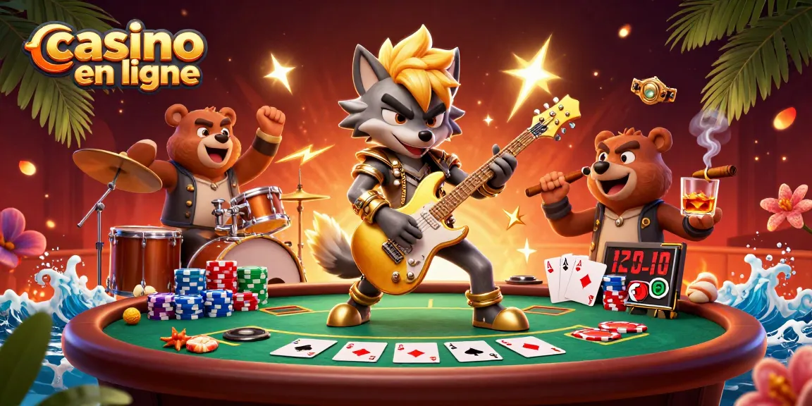 Jouez à casino en ligne avec des champions sur une scène de jeu colorée, plongez dans l'action.
