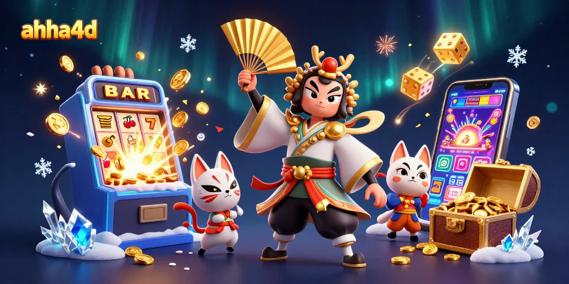 Play games at ahha4d with exciting slot machines, vibrant colors, and dynamic casino elements.