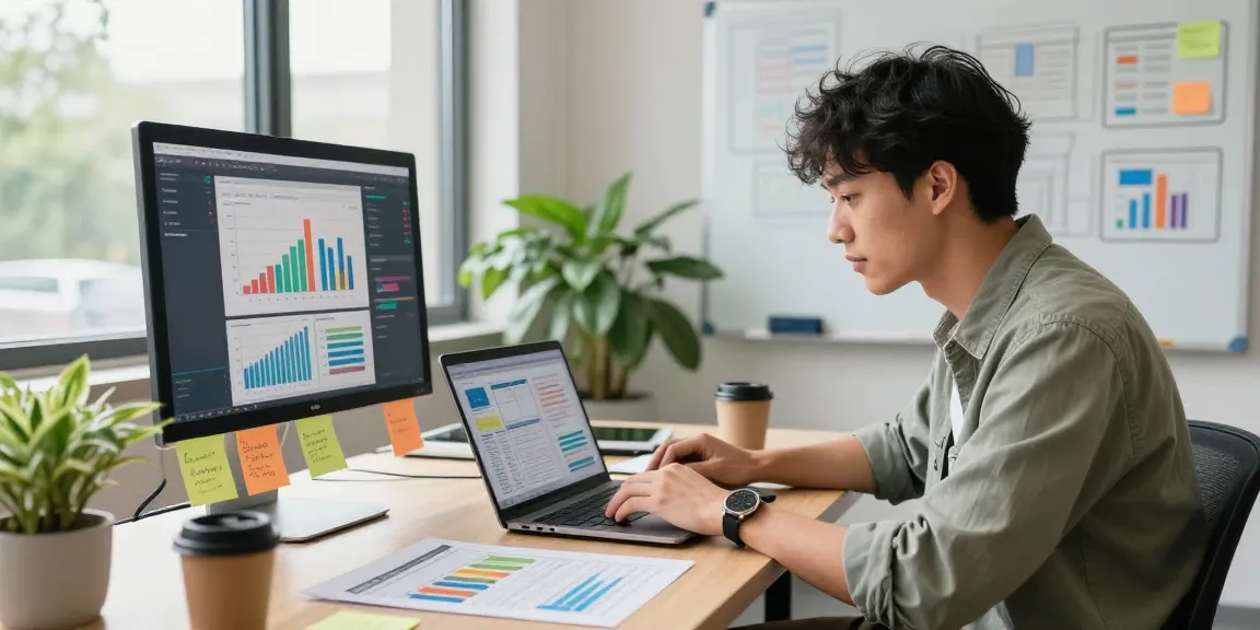 NAGA2000 digital marketing workspace with analytics displayed on monitor and creative learning environment.