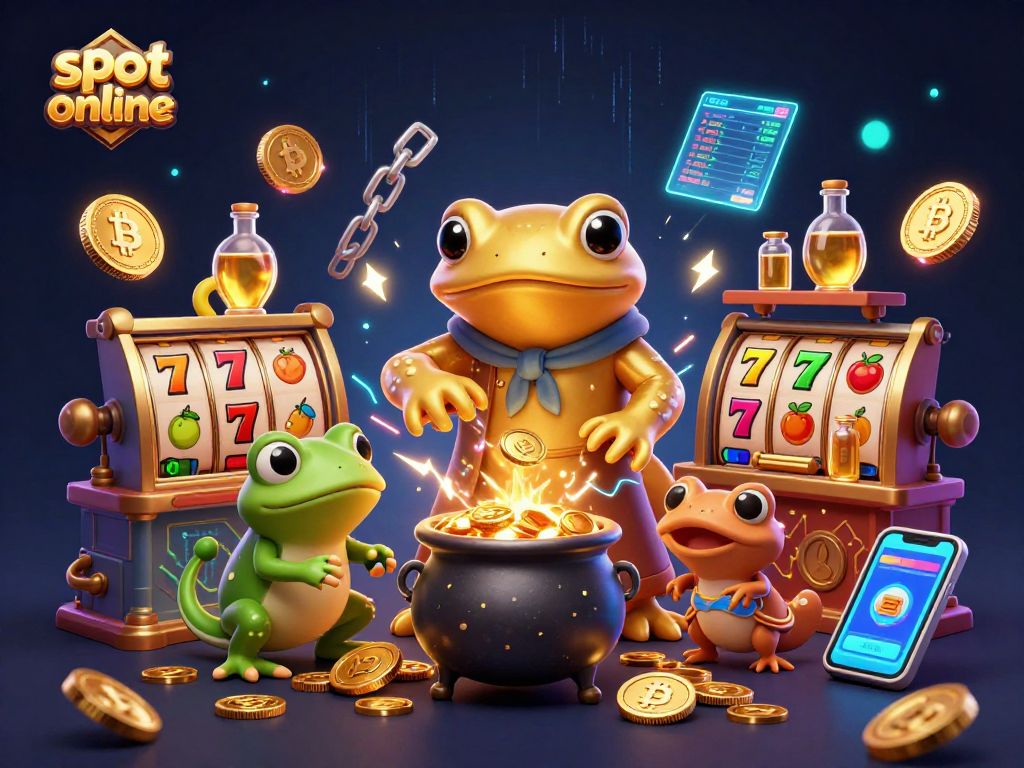Mainkan slot online gacor dengan karakter menarik dan elemen kasino berkilauan.