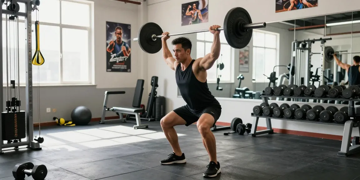 Akra Labs Steroid Shop: Fitness-Enthusiast beim Gewichtheben in modernem Fitnessstudio
