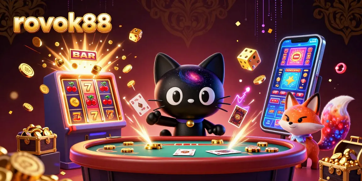 Play and win at rokok88's cosmic casino with vibrant characters and explosive gaming elements!