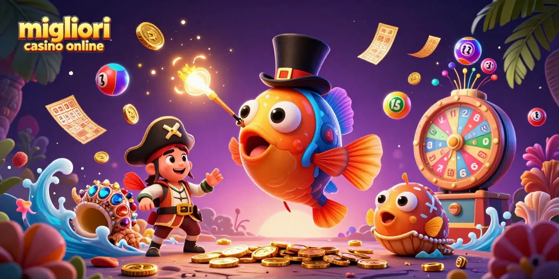 Gioca nei migliori casino online con il pesce abissale e simboli di fortuna.