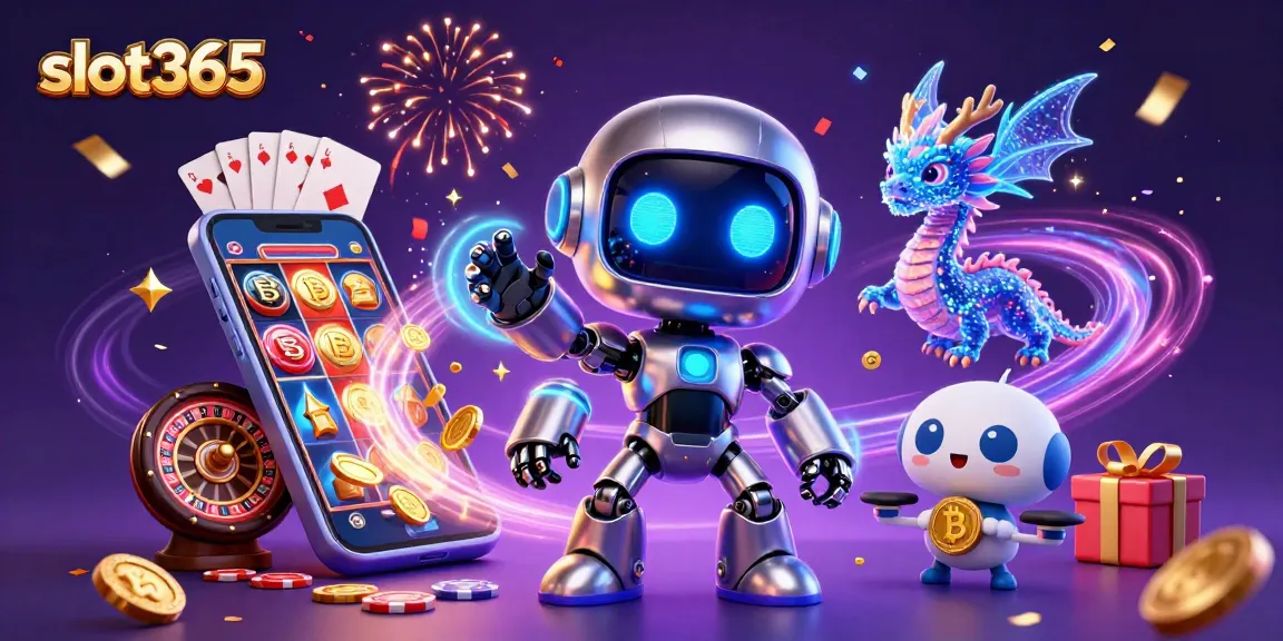 Experience thrilling gameplay with slot365 in a dynamic casino-themed illustration featuring engaging characters.
