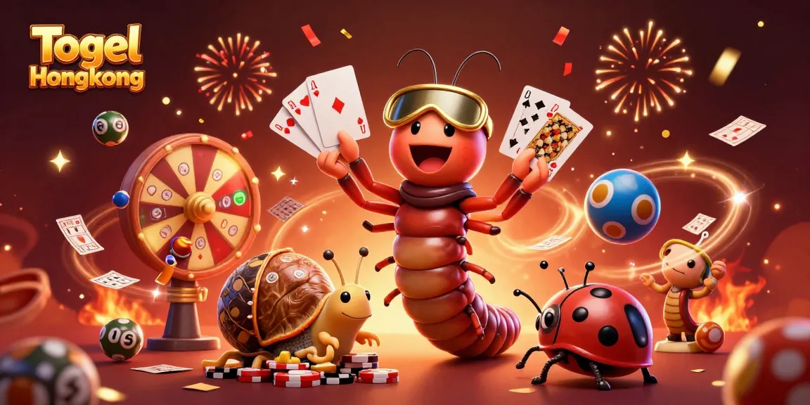 Togel Hongkong lottery elements in vibrant casino scene featuring a dealer and high-roller characters.