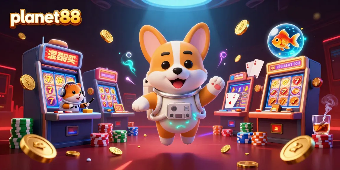 Experience thrilling gameplay at planet88 with engaging slot machines and animated characters in a vibrant casino