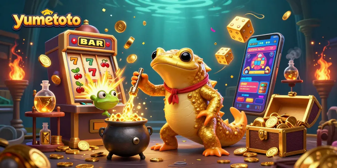 Experience yumetoto's thrilling jackpot excitement with golden treasures and dynamic casino games.