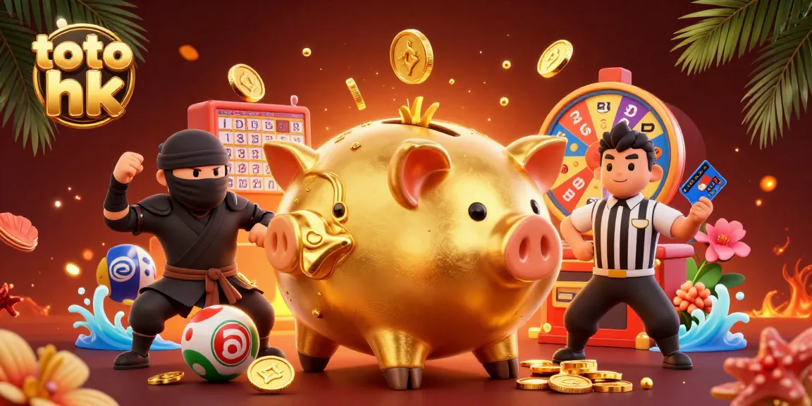 Menangkan jackpot dengan toto hk di mesin lotere dan aksesoris warna-warni yang menarik.