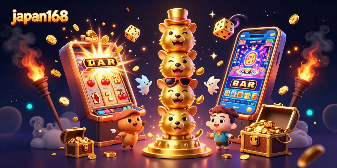 Experience the excitement of japan168 as vibrant symbols burst from a golden totem, sparking joy in every bet.