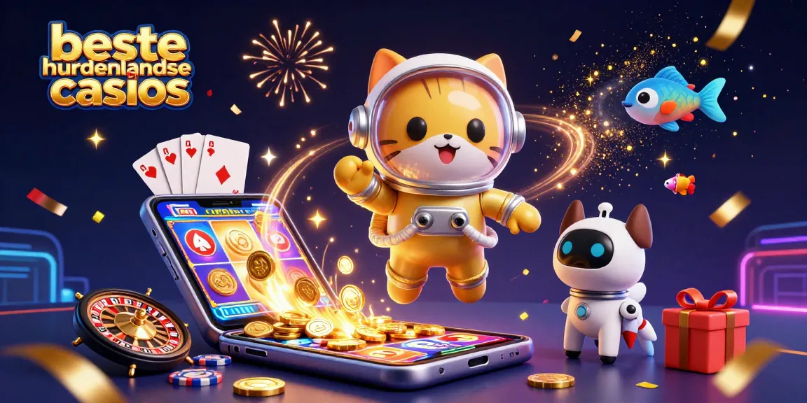 Experience the thrills of beste buitenlandse casinos with this exciting 3D cartoon scene.