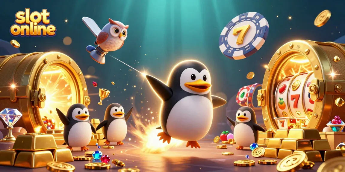 Engage with slot online adventures as the golden penguin navigates the cosmic casino realm.