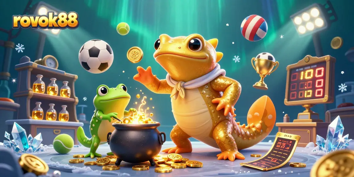 Experience the magic of rokok88 with a golden salamander creating wealth amidst thrilling gaming elements.