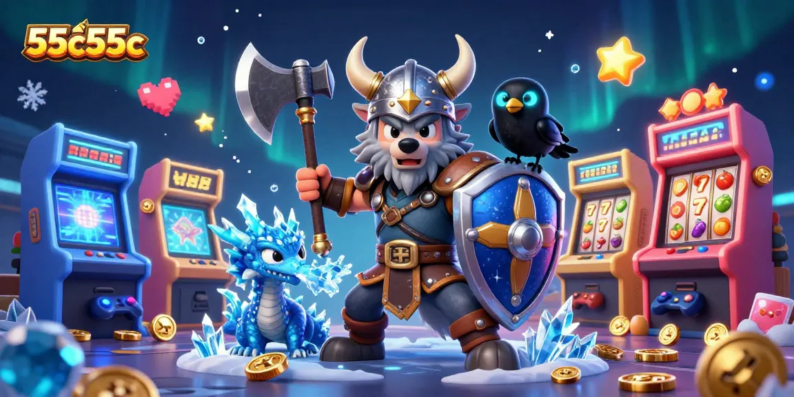 Jogando no 55c55c, o guerreiro lobo viking e o dragão feroz oferecem emoção em meio a slots.