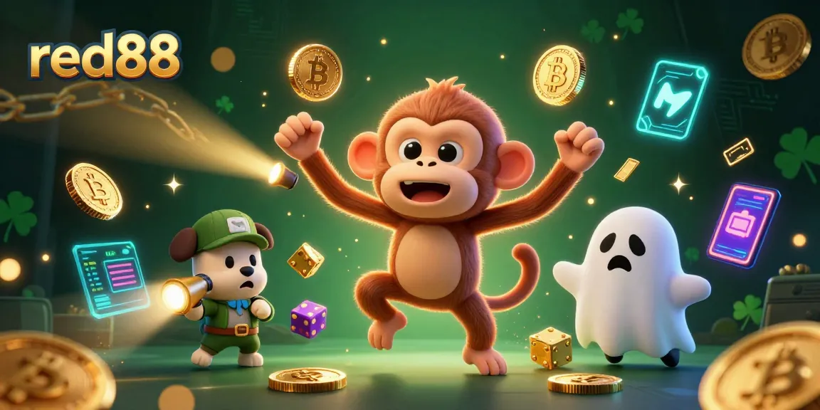 Experience the excitement of red88 as a poltergeist monkey juggles treasures in a thrilling haunted casino!