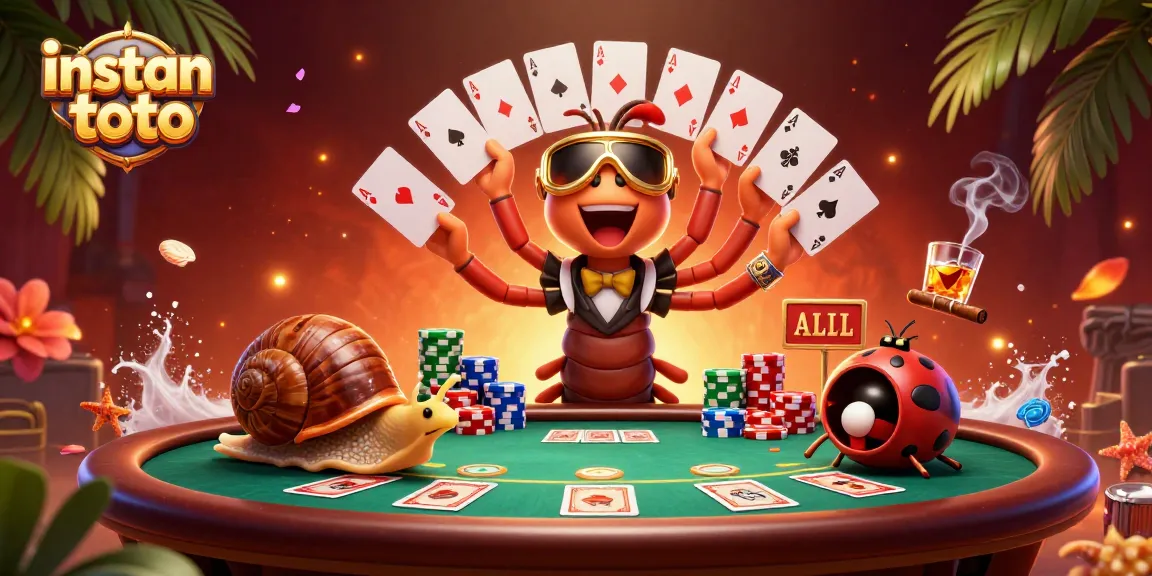 Permainan instan toto yang menarik dengan dealer unik dan chip besar, mengundang keberuntungan.