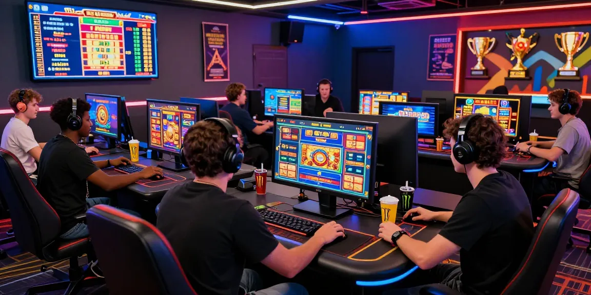 Players enjoying tempototo online gaming slots in a lively casino environment.